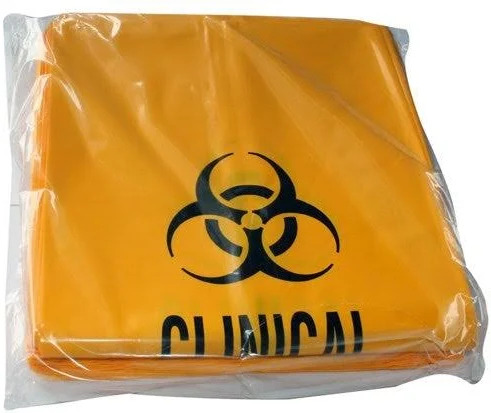 Clinical Contaminated Waste Bags - 50pk