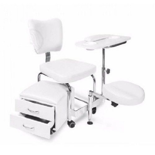 Pedicure Manicure Chair Station with Storage