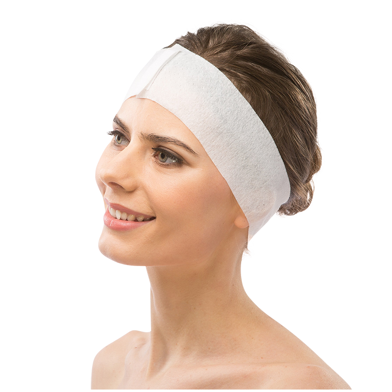 Disposable Headbands with Velcro (50 Pack)