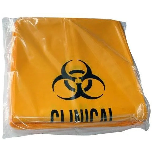 Clinical Contaminated Waste Bags - 50pk