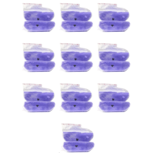 10 X Lavender Self Heating Paraffin Wax Booties