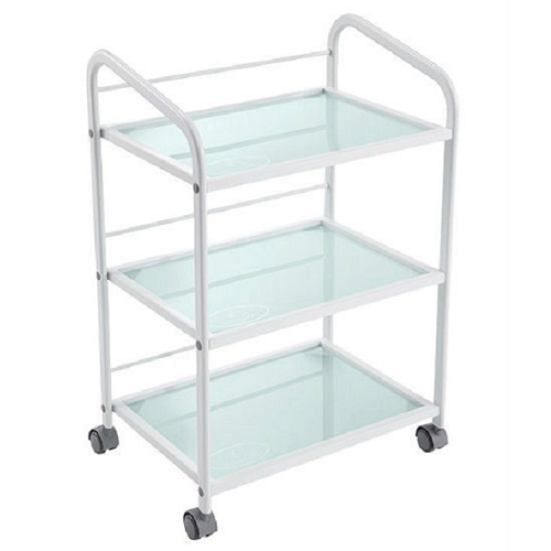 3 Shelf Medical Glass Trolley