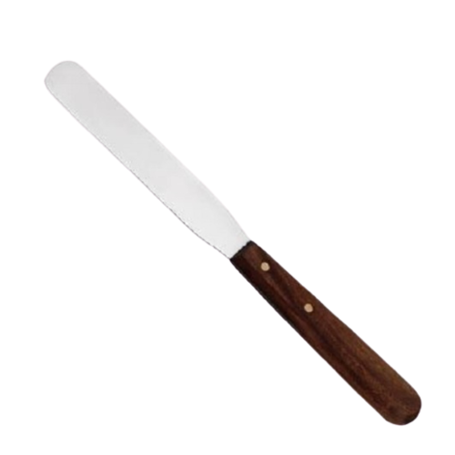 Stainless Steel Wax Applicator Spatula with Wooden Handle