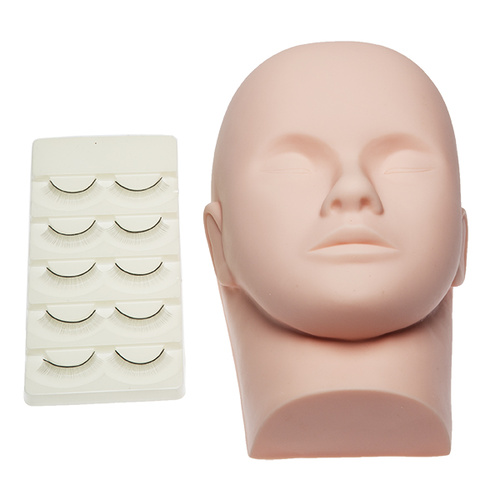 Doll Practice Head - Including Strip Lashes